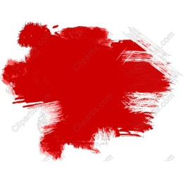 Vibrant Red Brush Stroke Abstract