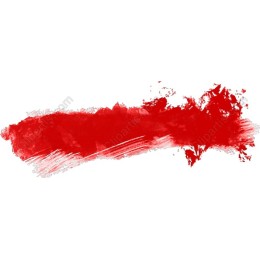 Vibrant Red Brushstroke
