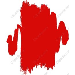 Red Brush Stroke