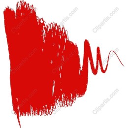 Red Brush Stroke