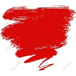 Vibrant Red Brush Stroke