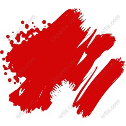 Red Brush Stroke