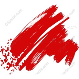 Dynamic Red Brush Stroke