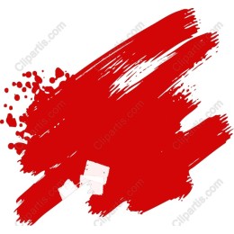 Red Brush Stroke