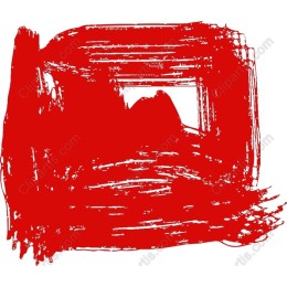 Red Brush Stroke