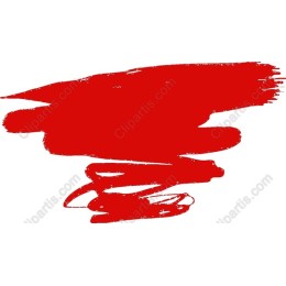 Vibrant Red Brush Stroke