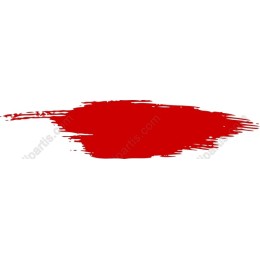 Vibrant Red Paint Stroke