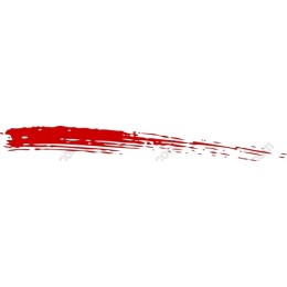 Red Brush Stroke