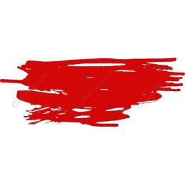 Vibrant Red Brush Stroke