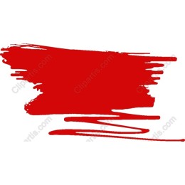 Bold Red Brush Stroke