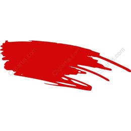 Red Brush Stroke