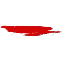 Vibrant Red Brushstroke