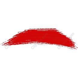 Vibrant Red Brush Stroke