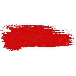 Vibrant Red Paint Brush Stroke