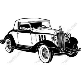 Classic 1930s Convertible Car