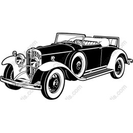 Vintage 1930s Convertible Car