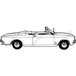 Classic Convertible Car Drawing