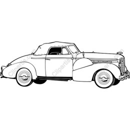 Classic 1940s Convertible Car
