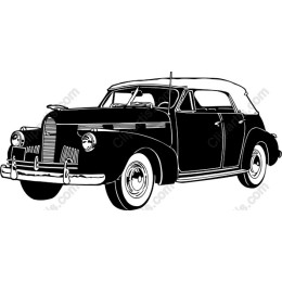 Classic 1940s Convertible Car