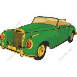 Vintage Green Convertible