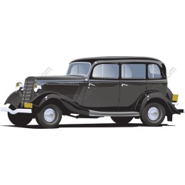 Classic Black Vintage Car