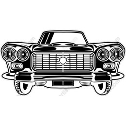 Classic Vintage Car Front View