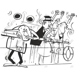 Lively Vintage Social Scene