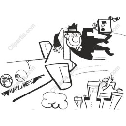 Whimsical Airline Character