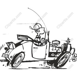 Retro Cartoon Car