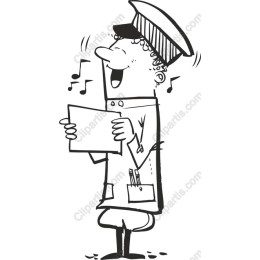 Joyful Singing Character