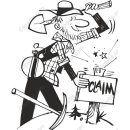 Retro Miner Clipart