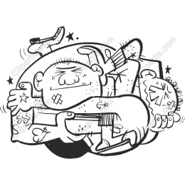 Cartoon Embrace