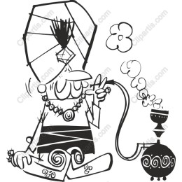 Whimsical Hookah Character