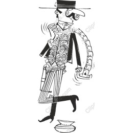 Folk Art Character - Stylish Charm
