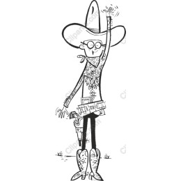 Whimsical Cowboy Character