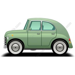 Vintage Green Car