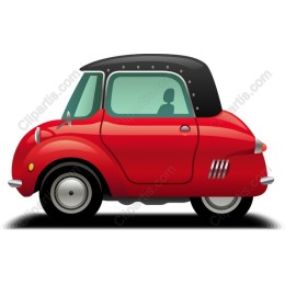 Classic Red Retro Car