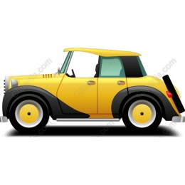 Classic Yellow Convertible