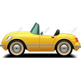 Vibrant Yellow Convertible