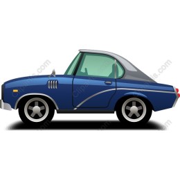 Vintage Blue Car