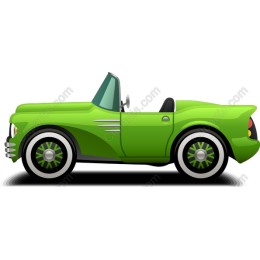 Vibrant Green Convertible