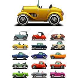 Vintage Car Collection - 16 Unique and