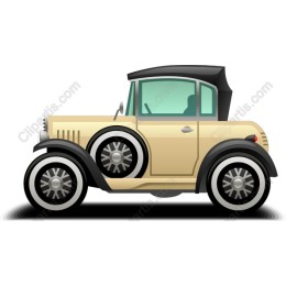 Vintage Beige Classic Car