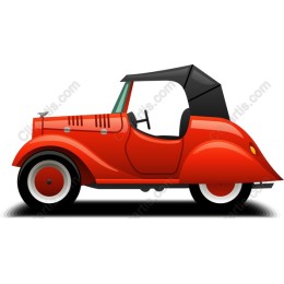 Vintage Red Convertible
