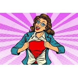 Retro Empowerment Pop-Art