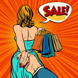 Pop Art Shopping Sale