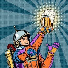 Celebratory Astronaut Beer