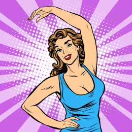 Confident Woman Retro Pop Art