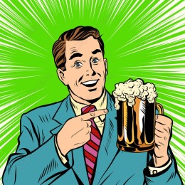 Cheerful Beer Mug