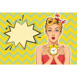 Retro Alarm Clock - Engaging Pop Art
